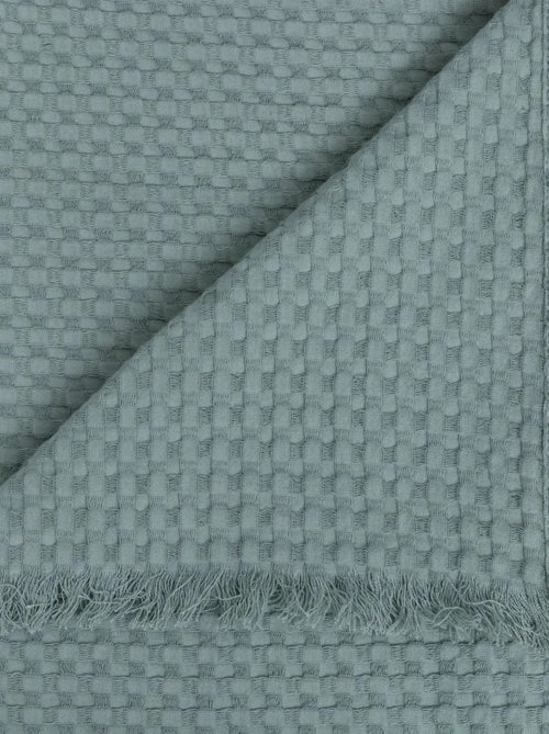 Plaid jete de lit widdy bleu celadon 130 x 180 cm - Kiabi Plaid jete de lit widdy bleu celadon 130 x 180 cm - Kiabi