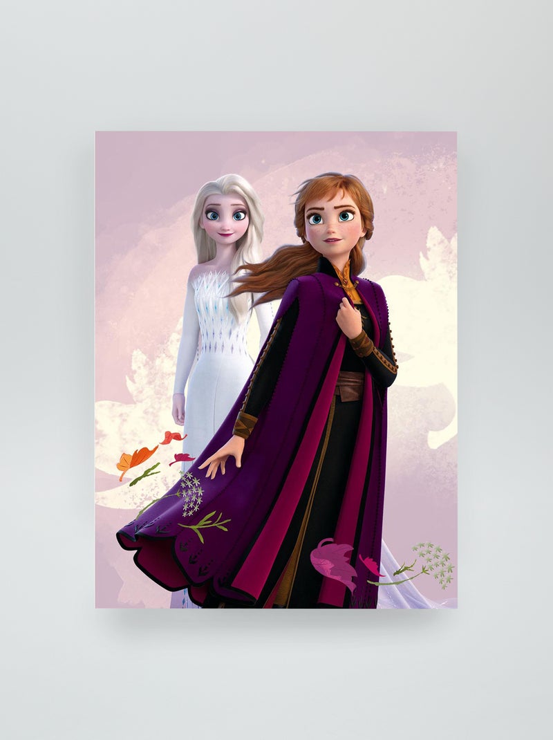 Plaid 'La reine des neiges' rose - Kiabi