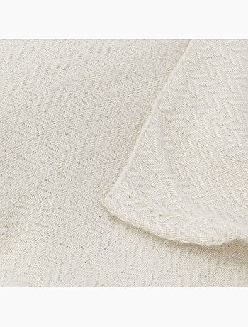 Plaid laine et soie - Petits chevrons