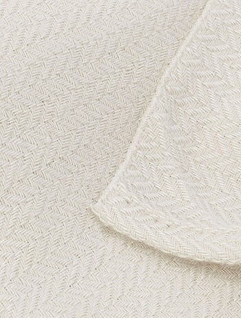 Plaid laine et soie - Petits chevrons