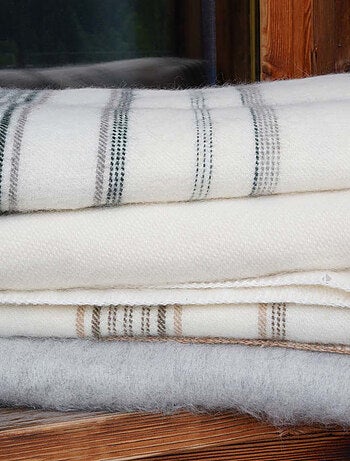 Plaid laine mélangée et mohair BAYONNE