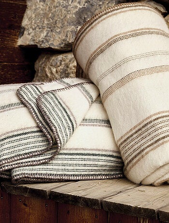 Plaid laine mélangée et mohair BAYONNE