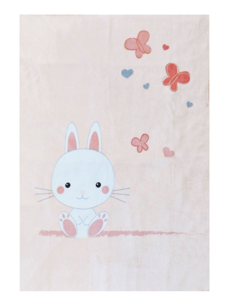 Plaid lapinou Imitation Fourrure Rose - Kiabi