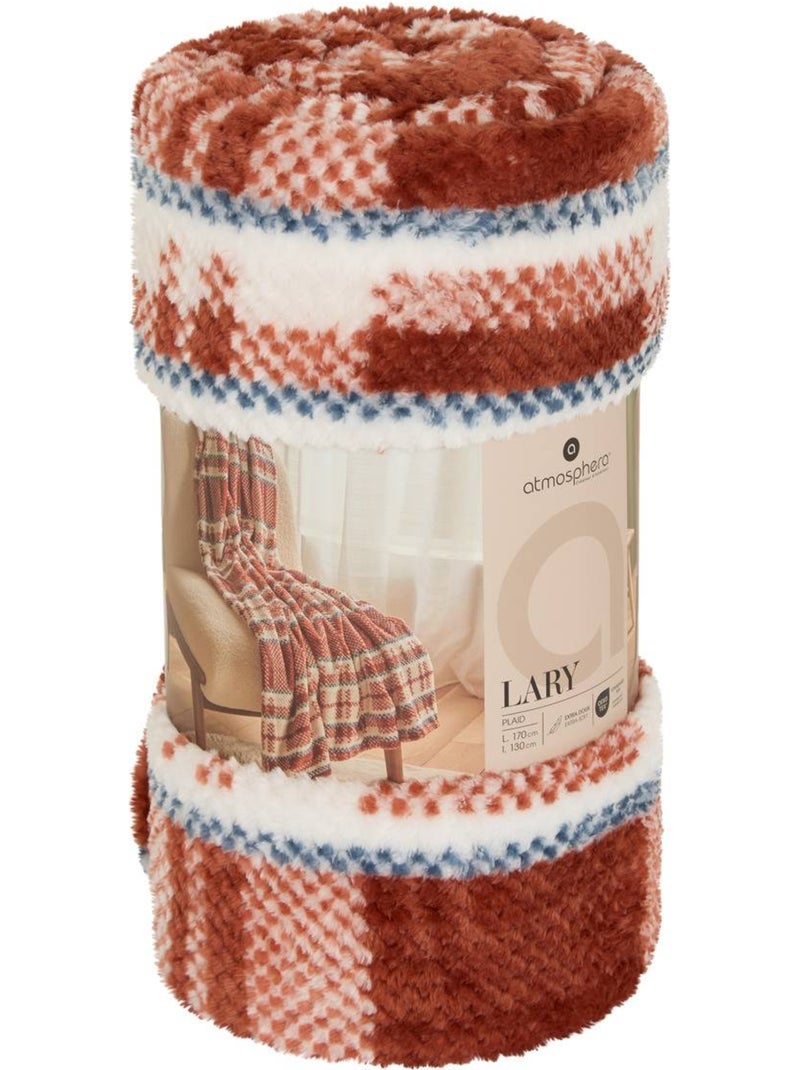 Plaid Lary 130x170cm Marron - Kiabi