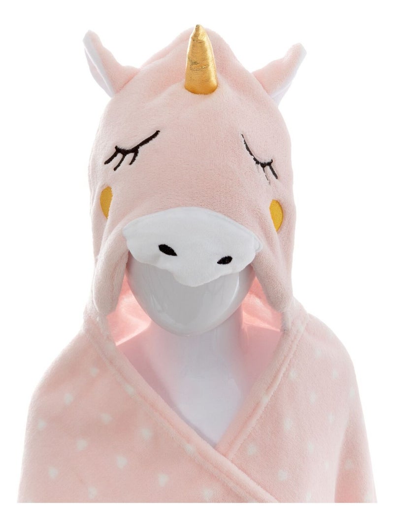 Plaid licorne Rose - Kiabi