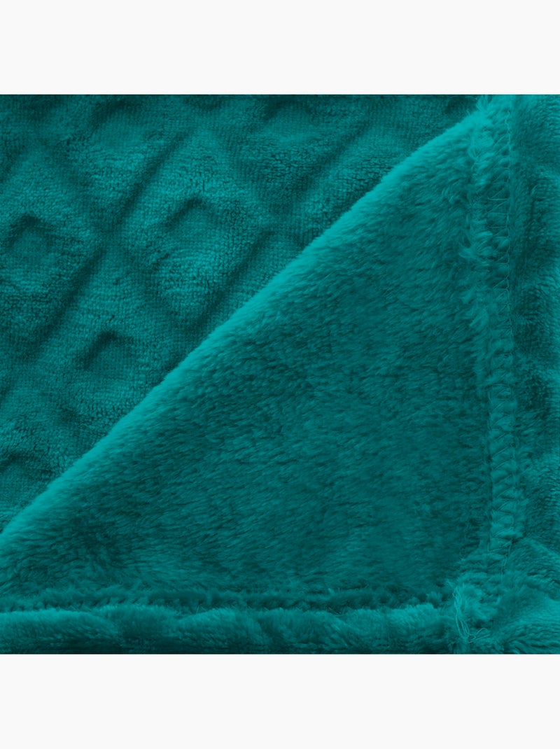 Plaid LOSANGE Bleu - Kiabi