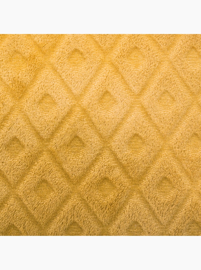 Plaid LOSANGE Jaune - Kiabi