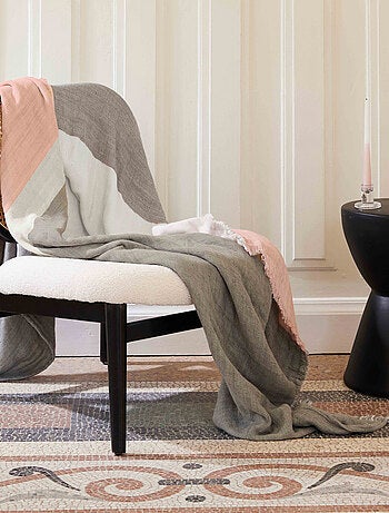 Plaid LUANDA gaze de coton