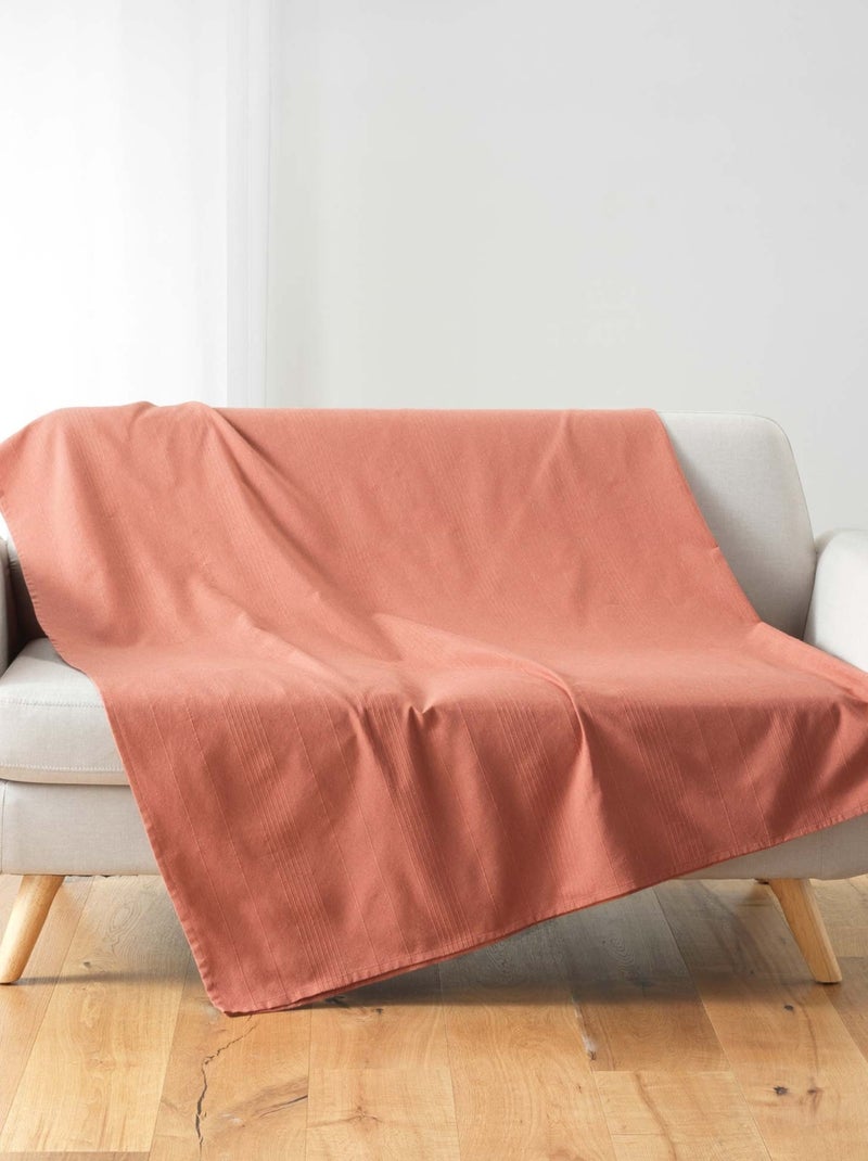 Plaid LUCILE - Douceur D'intérieur Rouge grenat - Kiabi