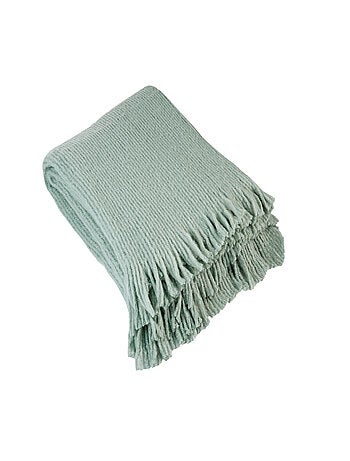 Plaid maille - Effet laine tricotée