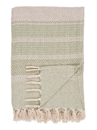 Plaid Manisa - Plaid, vert 130x180 cm