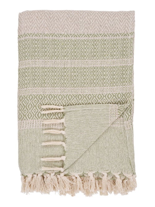 Plaid Manisa - Plaid, vert 130x180 cm - Kiabi