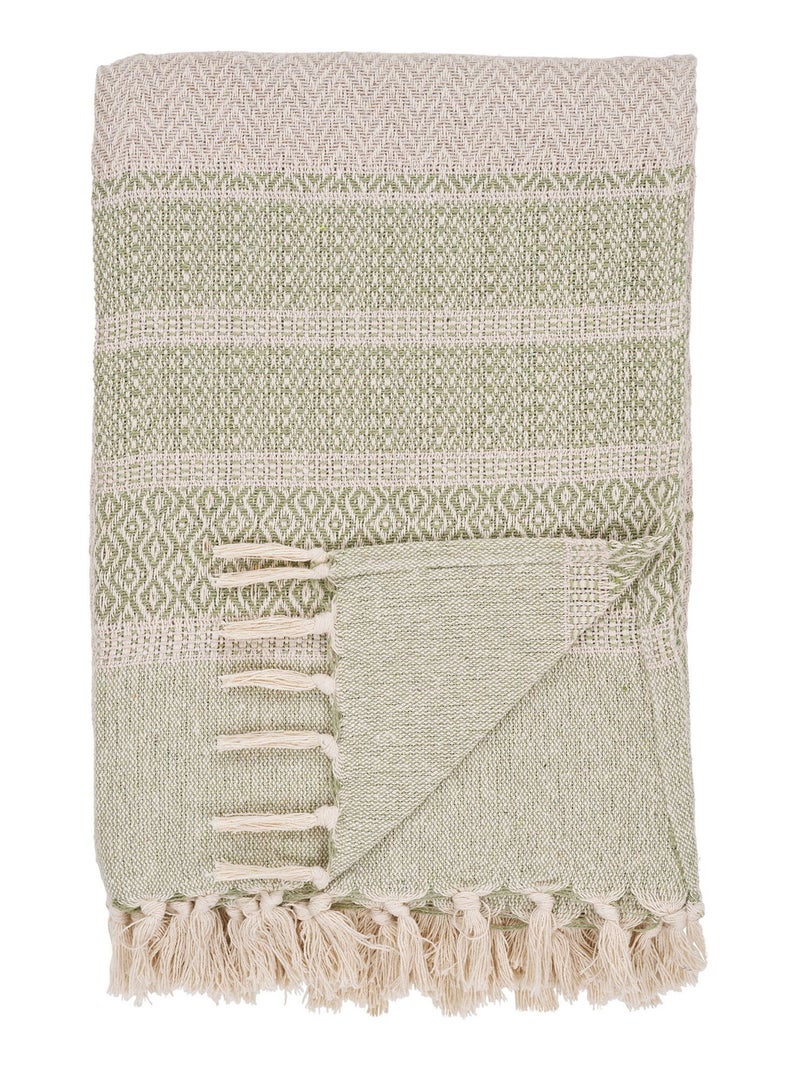 Plaid Manisa - Plaid, vert 130x180 cm Vert - Kiabi