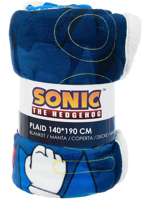 Plaid marine garçon sonic - licence officielle - Kiabi Plaid marine garçon sonic - licence officielle - Kiabi