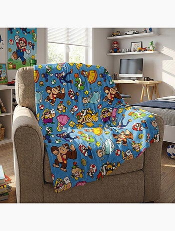 Plaid Mario et ses amis - 100% Polyester
