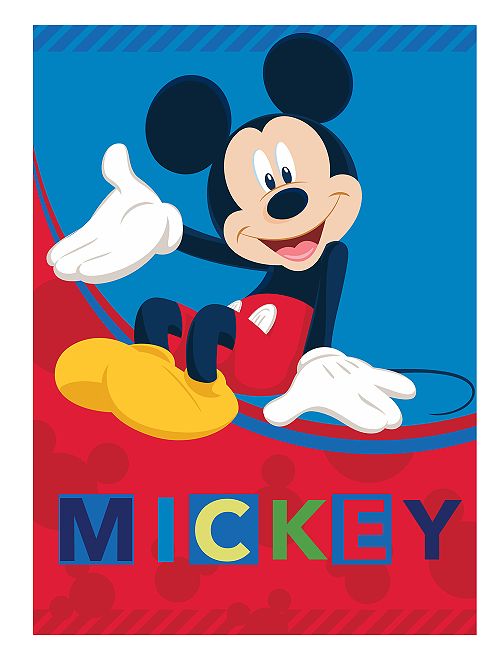 Plaid 'Mickey'                             bleu/rouge 
