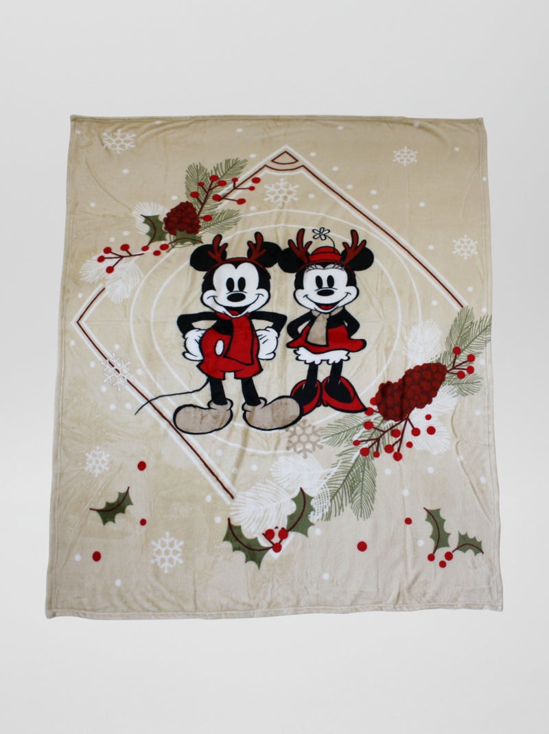Plaid 'Mickey et Minnie' Beige - Kiabi