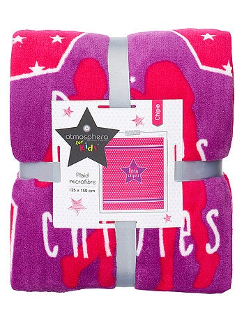 Plaid microfibre girl - 125 x 150 cm