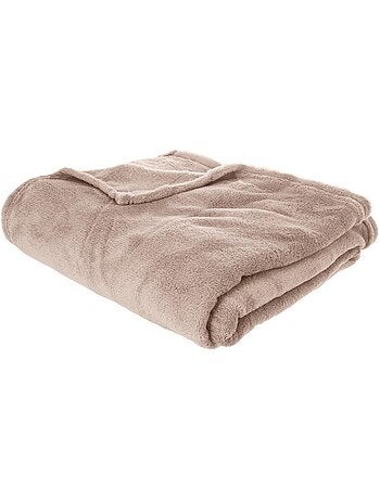 Plaid microfibre uni KIESA
