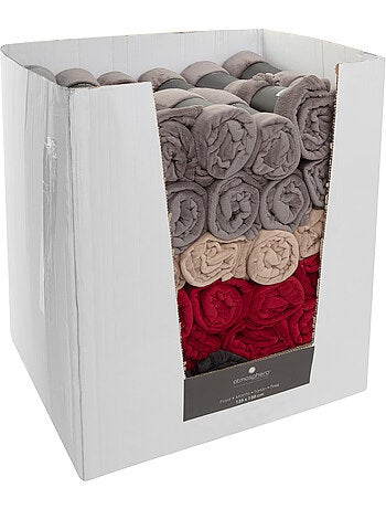 Plaid microfibre uni KIESA