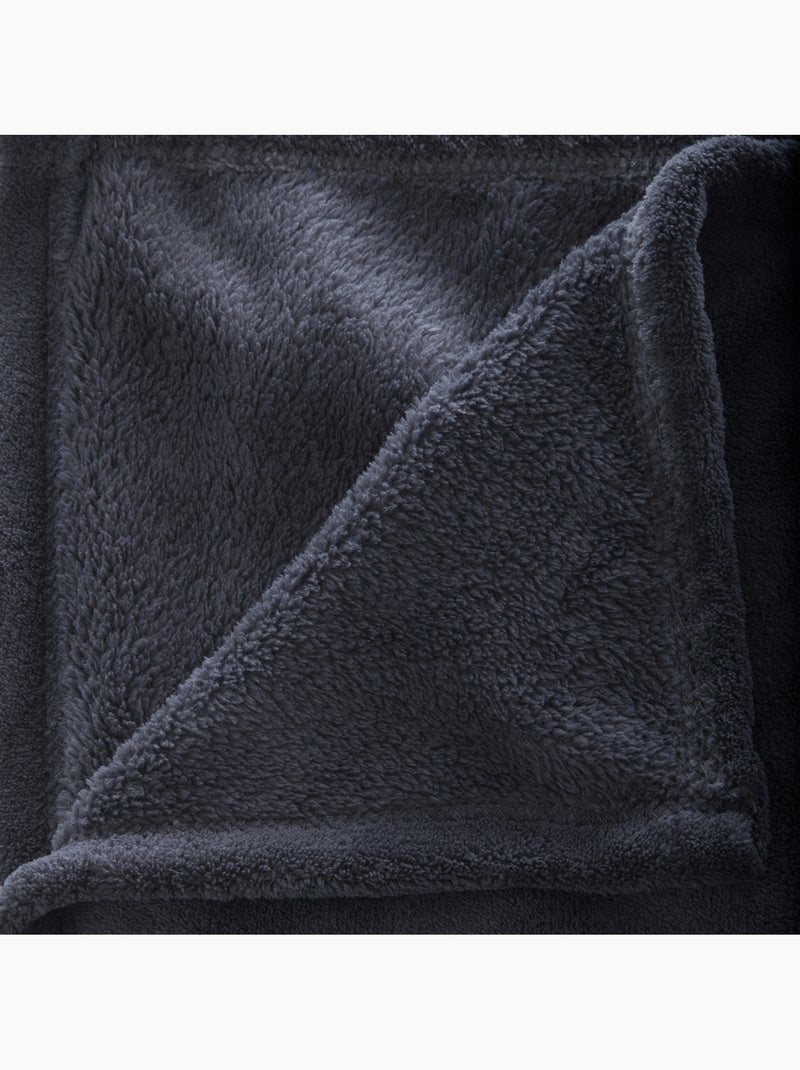 Plaid microfibre uni KIESA Beige - Kiabi