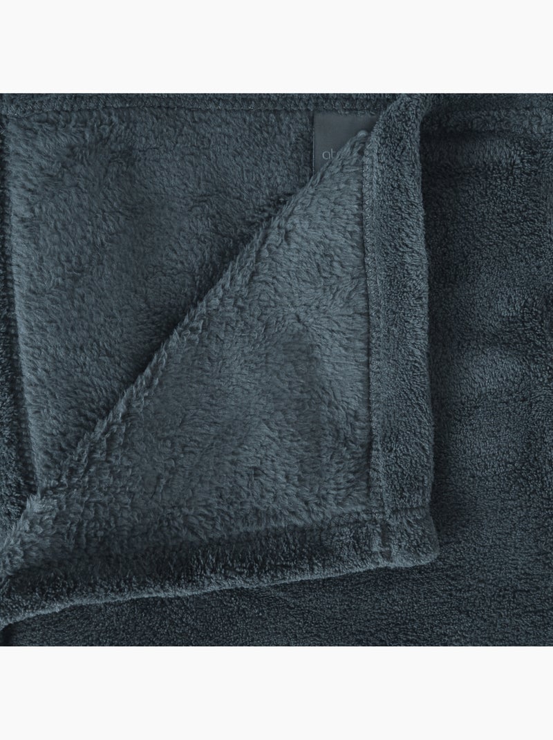 Plaid microfibre uni KIESA Bleu - Kiabi