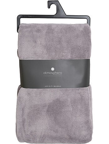 Plaid microfibre uni KIESA