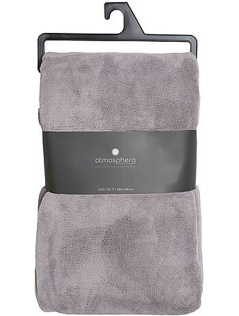 Plaid microfibre uni KIESA