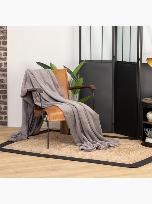 Plaid microfibre uni KIESA - Kiabi
