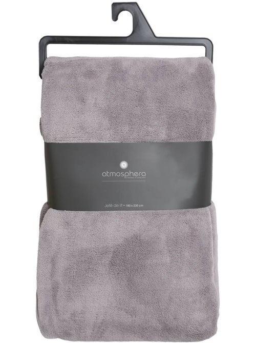 Plaid microfibre uni KIESA - Kiabi