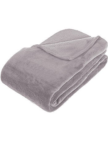 Plaid microfibre uni KIESA