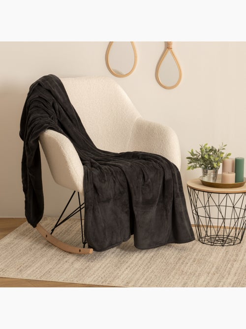 Plaid microfibre uni KIESA - Kiabi