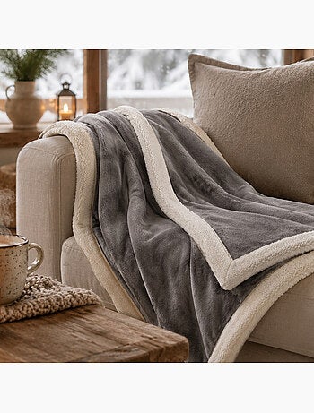 Plaid microvelours week-end double face