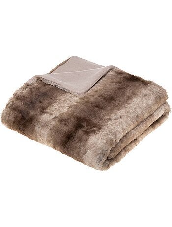 Plaid moelleux grizzli