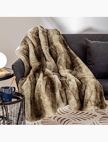 Plaid moelleux grizzli