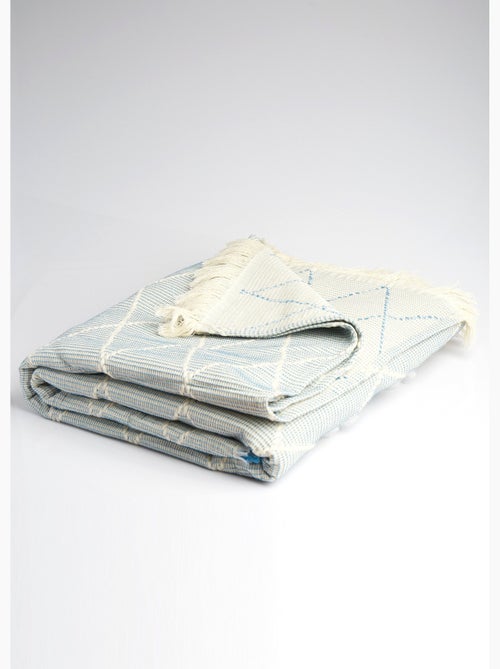 Plaid motif losanges coton texturé - AFIBEL - Kiabi Plaid motif losanges coton texturé - AFIBEL - Kiabi
