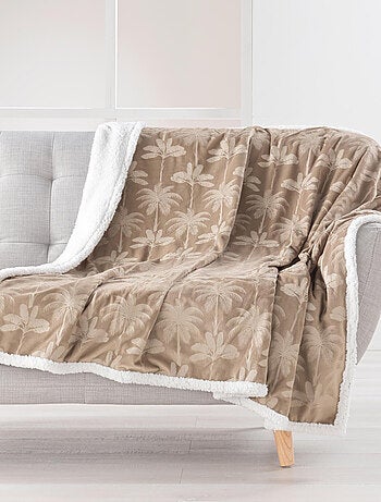 Plaid motif palmier 125x150cm