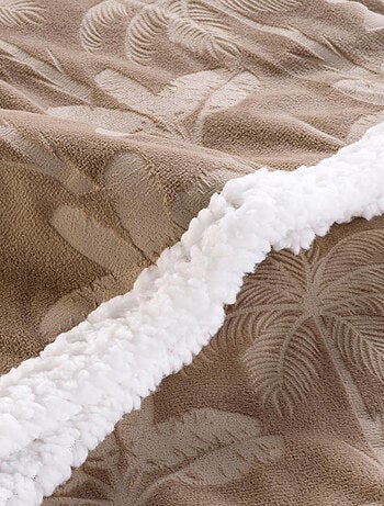 Plaid motif palmier 125x150cm