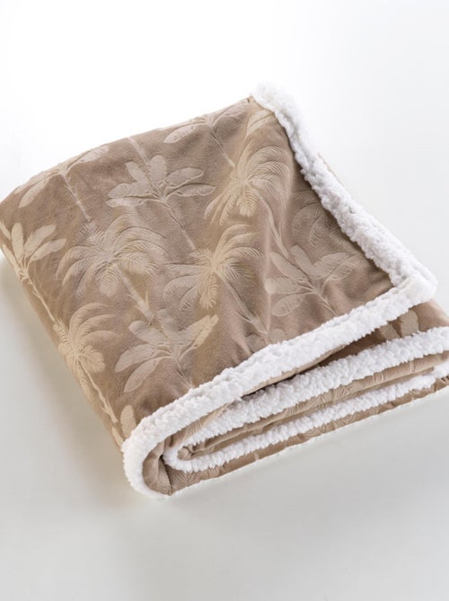 Plaid motif palmier 125x150cm - Kiabi Plaid motif palmier 125x150cm - Kiabi