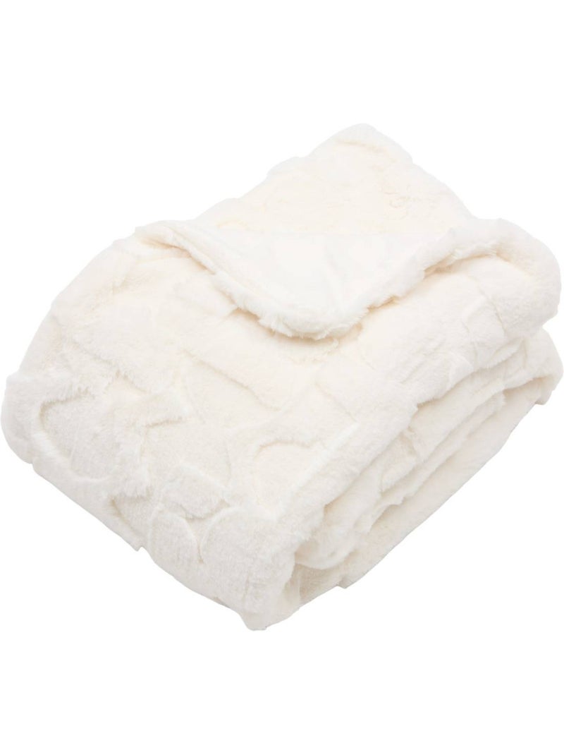 Plaid NALIA Blanc - Kiabi