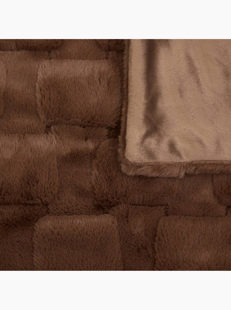 Plaid NALIA Marron - Kiabi