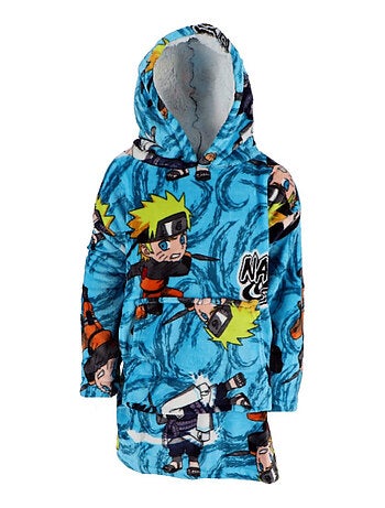Plaid Naruto Shippuden à Manches et Capuche Taille Unique S à L, NINJA