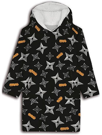 Plaid Naruto Shippuden à Manches et Capuche TU S à L, SHURIKEN