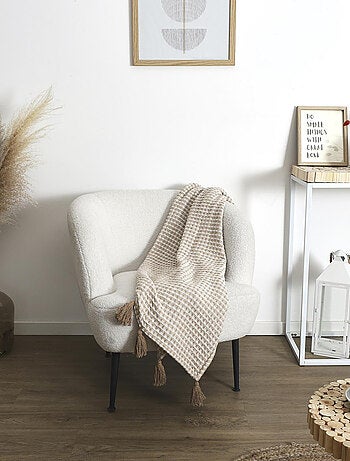 Plaid nid d'abeille collection SUZANNA