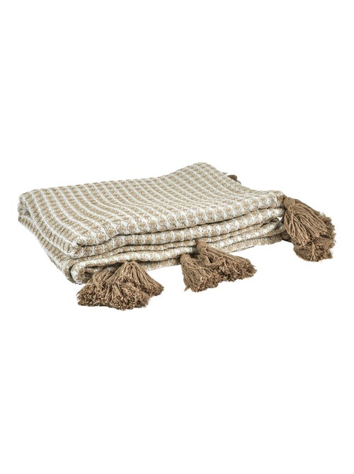 Plaid nid d'abeille collection SUZANNA - Kiabi