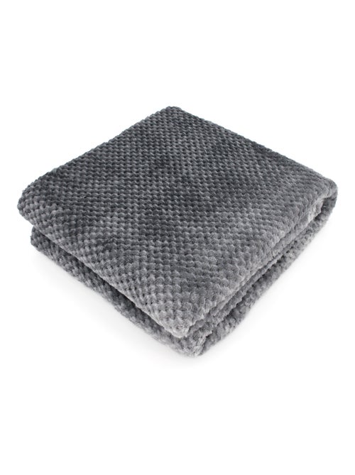 Plaid nid d'abeille TIE AND DYE - Kiabi