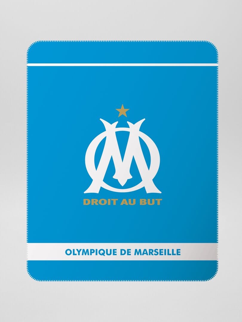 Plaid 'Olympic de Marseille' Beige - Kiabi