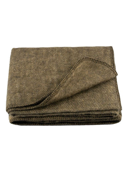 Plaid ou couverture chaude laine et mohair - Kiabi
