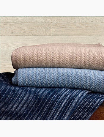 Plaid ou couvre-lit 100% laine