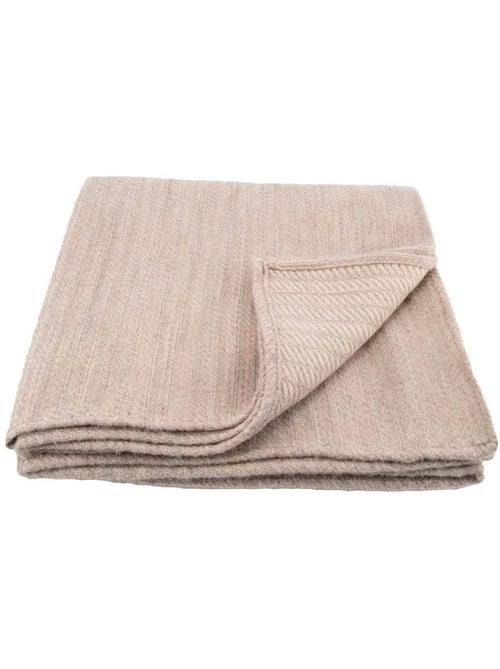 Plaid ou couvre-lit 100% laine - Kiabi